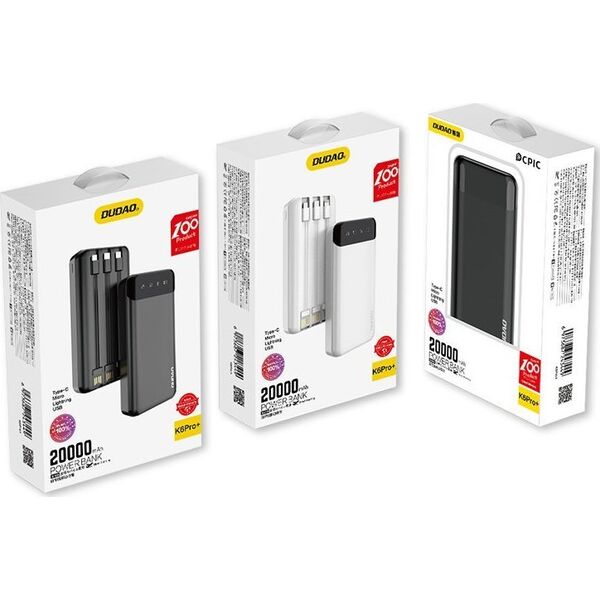 Powerbank Dudao K6 Pro+ 20000mAh Czarny