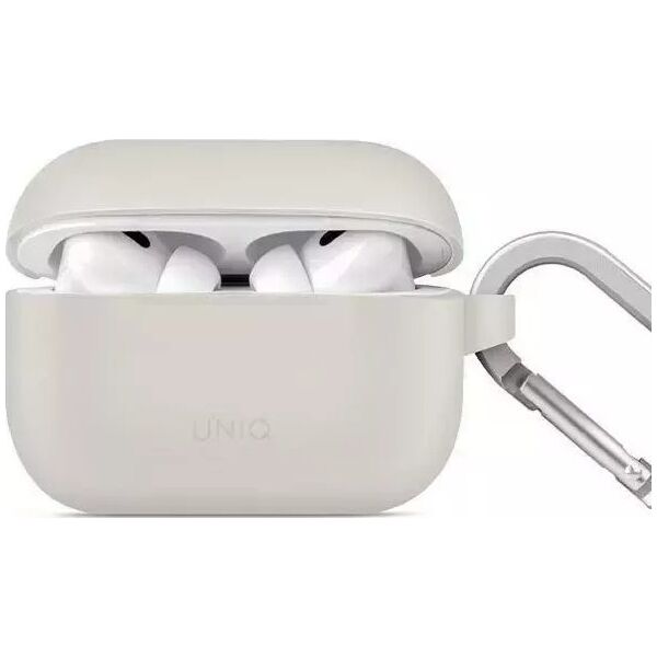 Uniq Etui ochronne na słuchawki UNIQ Vencer do AirPods Pro 2 gen. Silicone szary/chalk grey