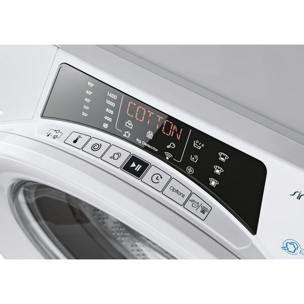 Pralka Candy Candy | RO 1486DWME/1-S | Washing Machine | Energy efficiency class A | Front loading | Washing capacity 8 kg | 1400 RPM | Depth 53 cm | Width 60 cm | Display | TFT | Steam function | Wi-Fi | White