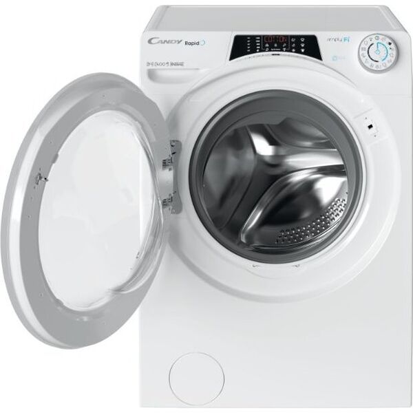 Pralka Candy Candy | RO 1486DWME/1-S | Washing Machine | Energy efficiency class A | Front loading | Washing capacity 8 kg | 1400 RPM | Depth 53 cm | Width 60 cm | Display | TFT | Steam function | Wi-Fi | White