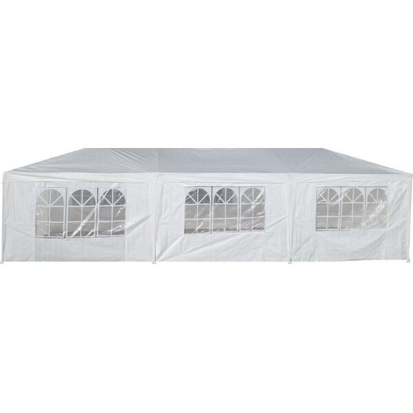 Saska Garden Pawilon altana namiot ogrodowy cateringowy pe 9x3m + 8 ścianek biały