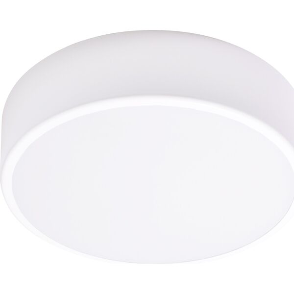 Lampa sufitowa Orno OVO plafon 2xE27, 2x24W, biała stal, klosz szklany matowy, IP20, ? 300