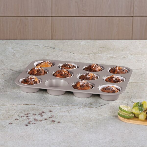 FORMA TYTANOWA DO 12 MUFFINEK BERLINGER HAUS BH-7947 TAUPE