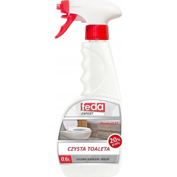 Feda Płyn Do Toalet WC 600ml Do Mycia Czyszczenia Czysta Toaleta Feda