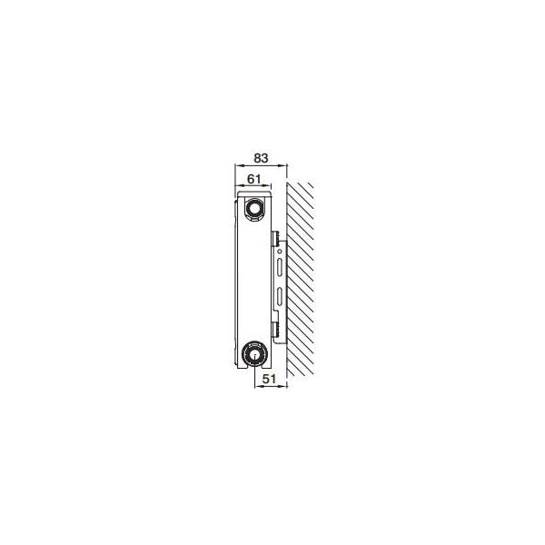 Caradon Grzejnik Compact C11 500 x 500mm