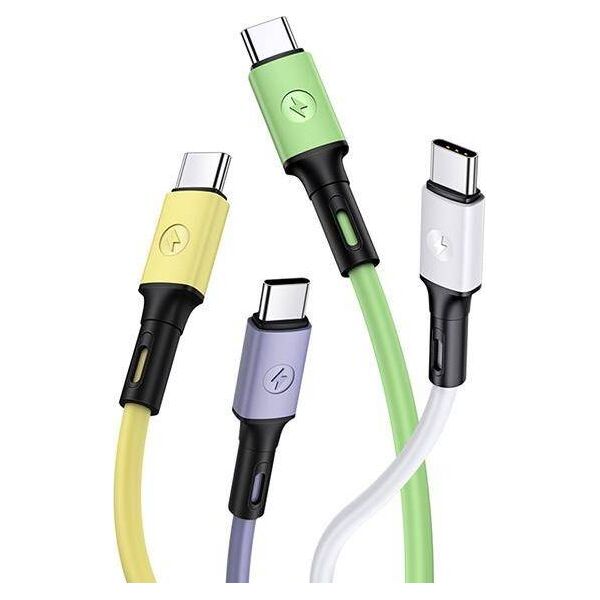 Kabel USB Usams USB-A - USB-C 1 m Żółty (69876-uniw)