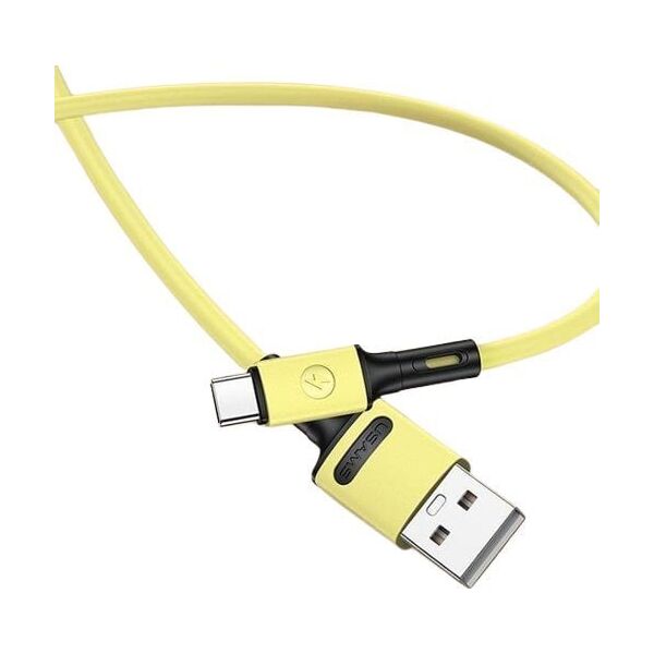 Kabel USB Usams USB-A - USB-C 1 m Żółty (69876-uniw)