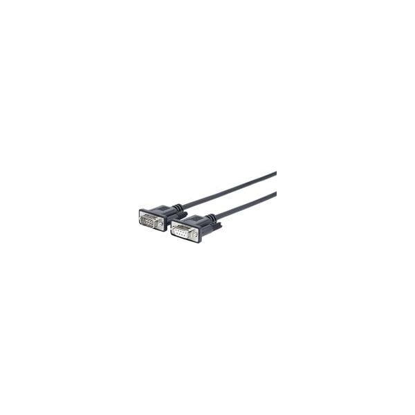 VivoLink DB-9 - DB-9, 1.8m, Czarny (PRORS1.8)