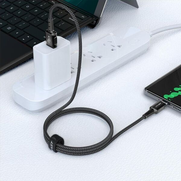 Kabel USB Acefast USB-A - USB-C 1.2 m Czarny (6974316280545)