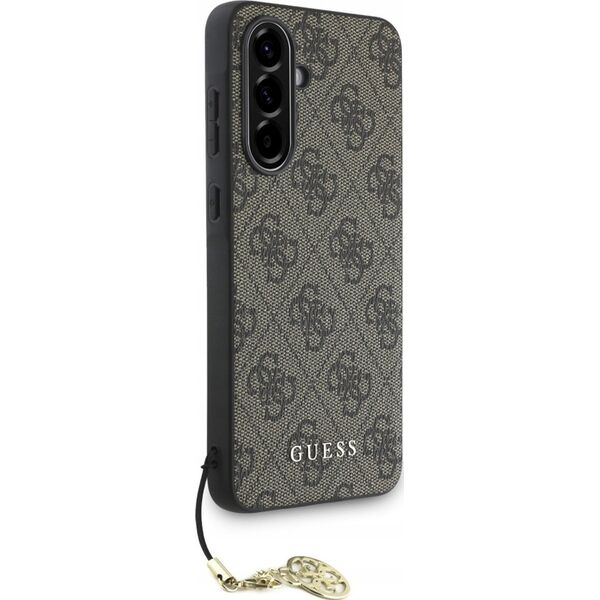 Guess 4G Charms Collection Case for Samsung Galaxy A36 Brown