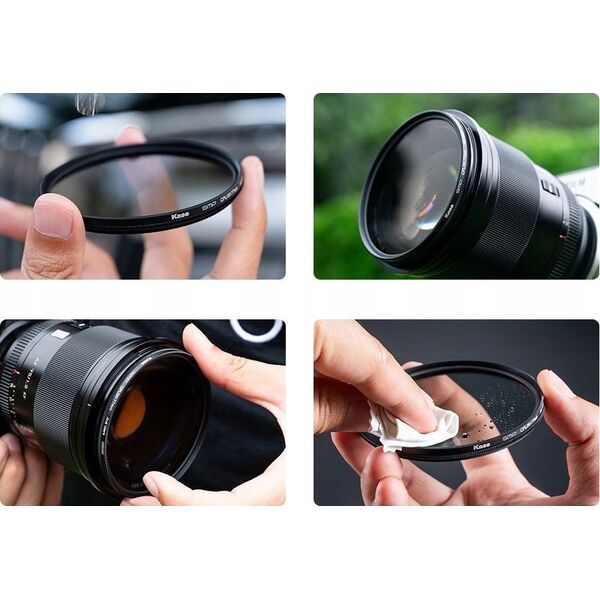 Profesjonalny FILTR Polaryzacyjny Kołowy 62mm 62 mm Kase Premium CPL III / 344517