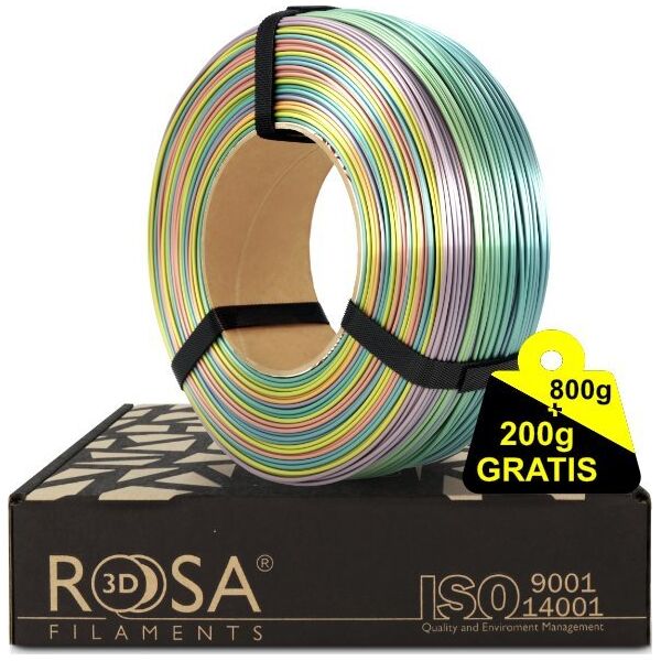 ROSA3D Filament ROSA3D ReFill PLA Rainbow Silk 1,75mm 800g + 200g GRATIS