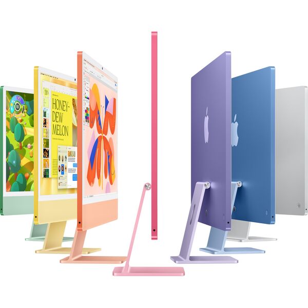 Komputer Apple APPLE 24inch iMac με οθόνη Retina 4.5K Apple M4 chip με 10πύρηνο CPU και 10πύρηνο GPU 24GB 512GB SSD Ασημί