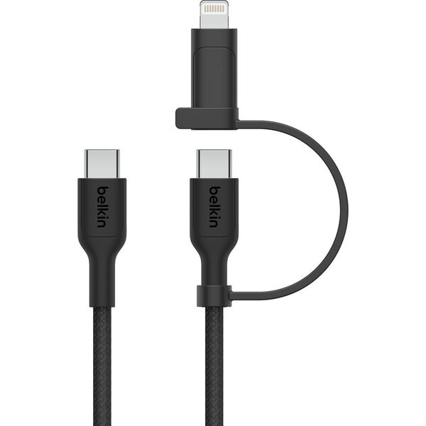 Belkin BOOST CHARGE 2-in-1 Cable USB-C/Lig.1,5m sw.CAC003hq1.5MBK