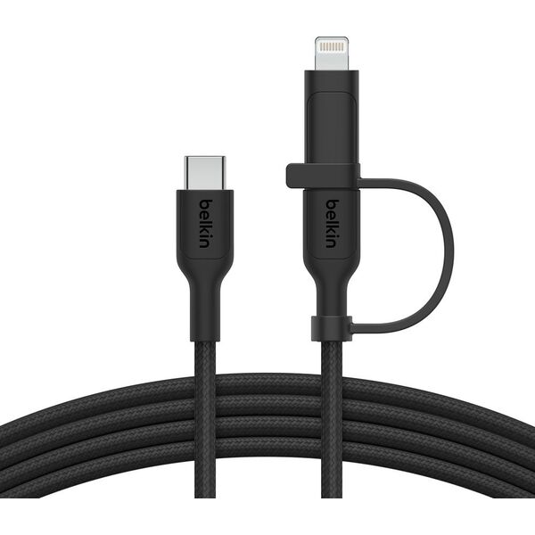 Belkin BOOST CHARGE 2-in-1 Cable USB-C/Lig.1,5m sw.CAC003hq1.5MBK