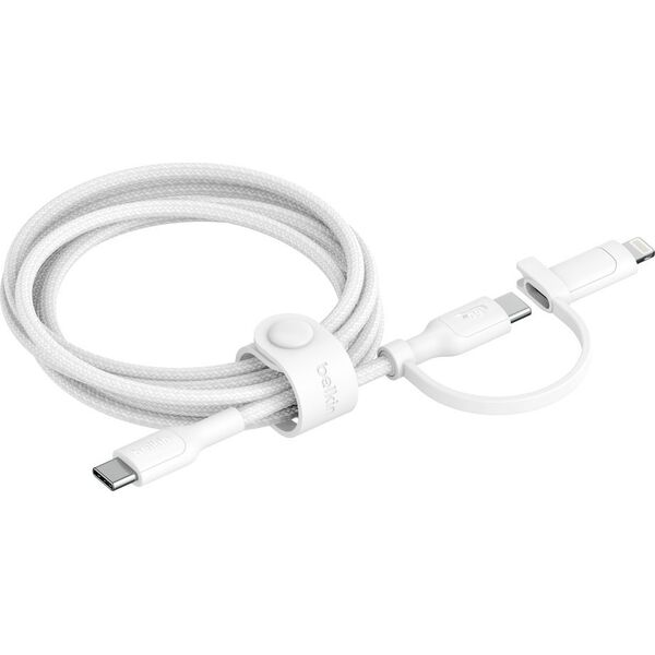 Belkin BOOST CHARGE 2-in-1 Cable USB-C/Lig.1,5m ws.CAC003hq1.5MWH