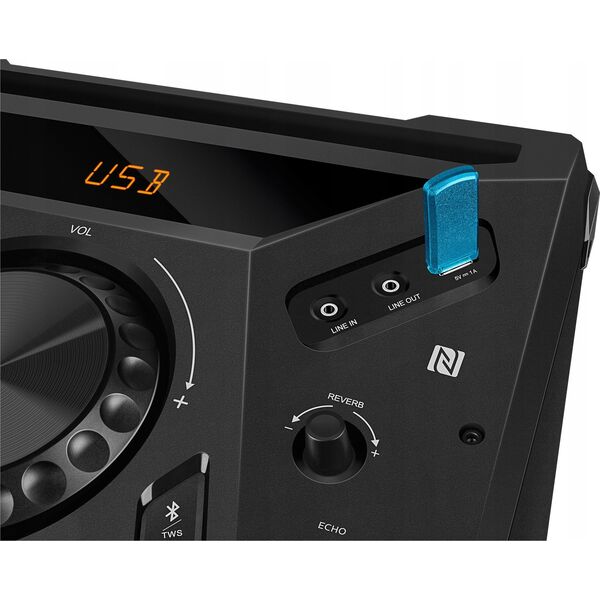 SVEN PS-1900 ηχείο ισχύος μαύρο (1000W, TWS, Bluetooth, FM, USB, LED)