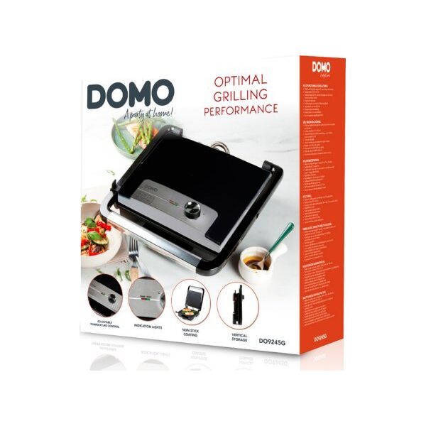 DOMO DO9245G panini, multi grill 2000W, ρύθμιση