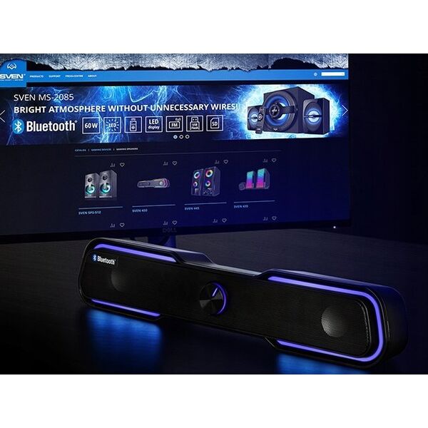 SVEN 450 LED ηχείο, soundbar bluetooth 10W