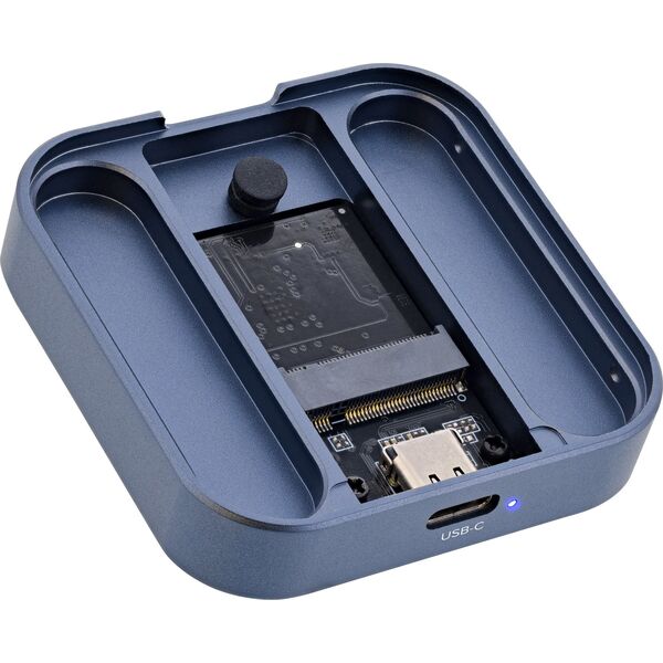 InLine® Clip Case - Μαγνητική θήκη USB-C για SATA III & NVMe M.2 SSDs