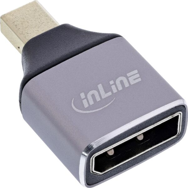 Προσαρμογέας InLine® DisplayPort 1.4, Υποδοχή DisplayPort / Βύσμα Mini Displayport,