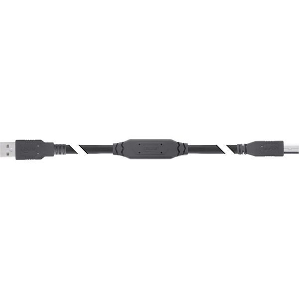 InLine® USB 2.0 Ενεργό Καλώδιο, USB-A Αρσενικό σε USB-B Αρσενικό, 10m