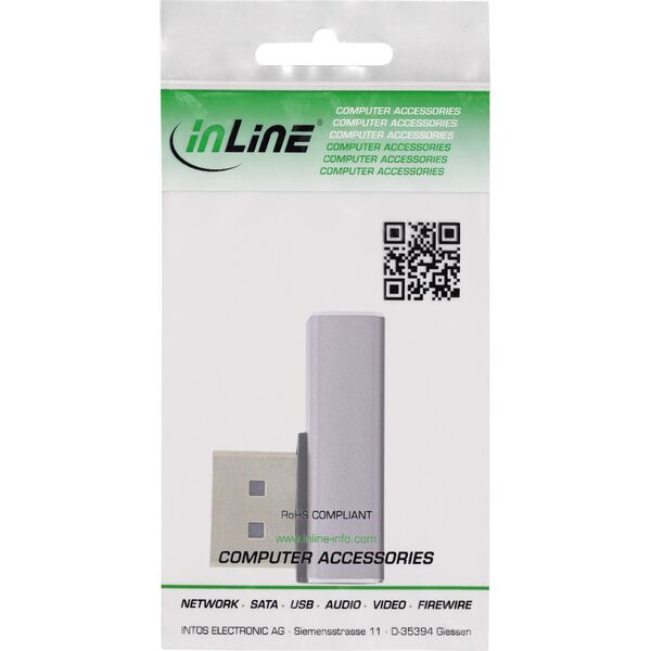 InLine® DisplayPort 1.4 Adapter, DisplayPort St/ Bu, 90° κάθετα δεξιά, 8K UHD