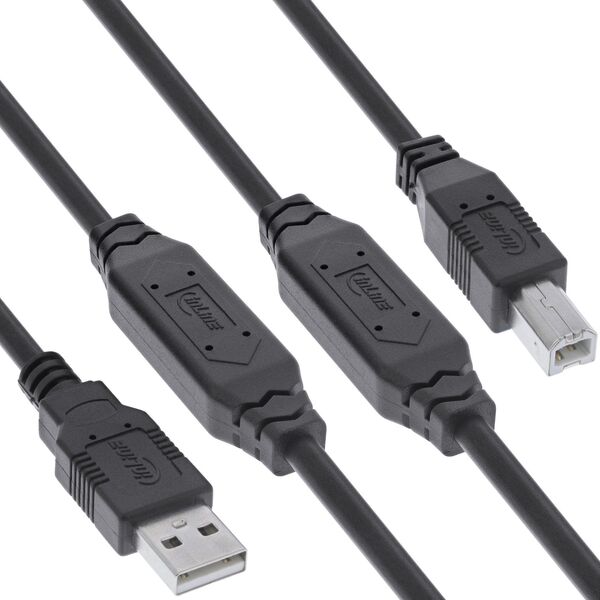 InLine® USB 2.0 Ενεργό Καλώδιο, USB-A Αρσενικό σε USB-B Αρσενικό, 25m