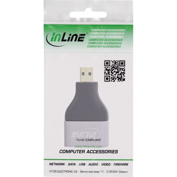 InLine® HDMI Προσαρμογέας, HDMI A Θηλυκό / Micro HDMI D Αρσενικό, 8K UHD