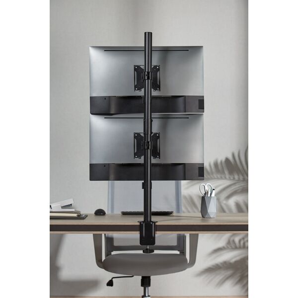Επιτραπέζια βάση InLine®, για 2x LCD-/LED-οθόνες έως 81cm (32"), μέγιστο βάρος 9kg