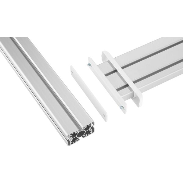 InLine® Slatwall Επιτραπέζια Βάση, Πάνελ Αλουμινίου 1μ συμπεριλαμβανομένων 2 Υποστηριγμάτων 0,43μ
