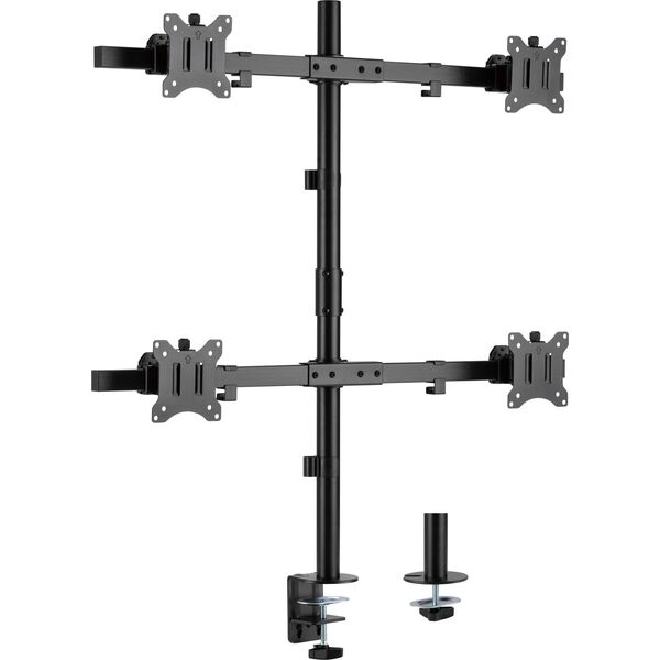Επιτραπέζια βάση InLine®, για 4x LCD-/LED-οθόνη έως 81cm (32"), μέγιστο βάρος 9kg