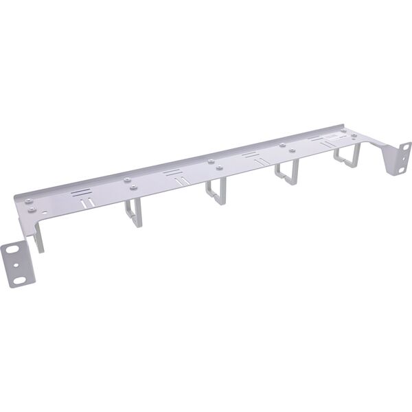 Πάνελ διαχείρισης καλωδίων InLine® 19", 5 πλαστικοί βραχίονες οριζόντια, RAL 7035, γκρι
