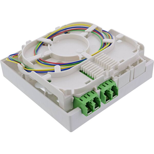 InLine® FTTH Επεκτάσιμη Θήκη προ-συναρμολογημένη 4x LC/APC 9/125µm 30m