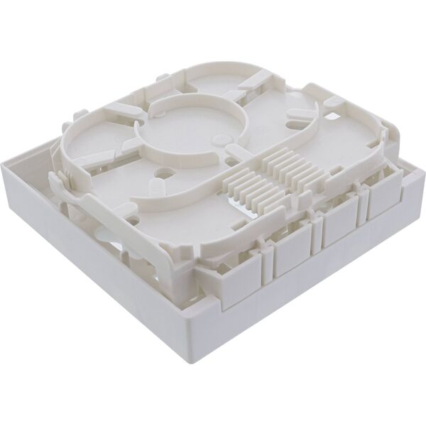 Κουτί InLine® FTTH για έως 4x LC Duplex / 4x SC Simplex, επιτοίχιο 80mm λευκό