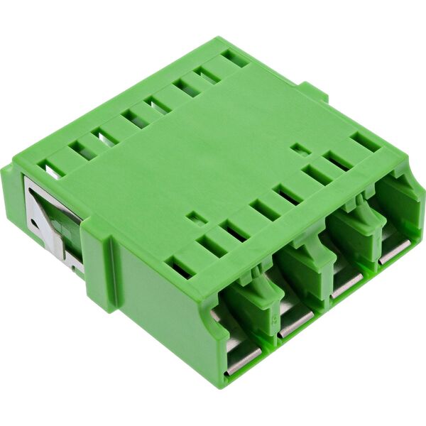 Σύζευξη InLine® LWL, Quad LC/LC, singlemode, πράσινο, κεραμικό μανίκι