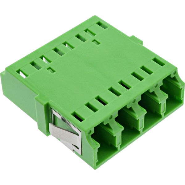 Σύζευξη InLine® LWL, Quad LC/LC, singlemode, πράσινο, κεραμικό μανίκι