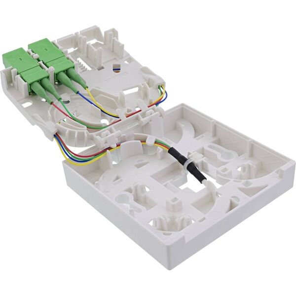 InLine® FTTH Verlängerungsbox vorkonfektioniert  4x LC/APC 9/125µm 10m