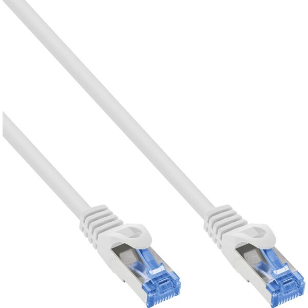 Καλώδιο Patch InLine®, Cat.6A, S/FTP, TPE ευέλικτο, λευκό, 0,25m
