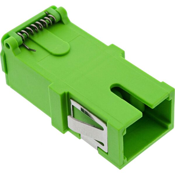 InLine® Ζεύξη LWL, Simplex SC/SC, SM, Κεραμικό μανίκι, με κλείστρο, πράσινο