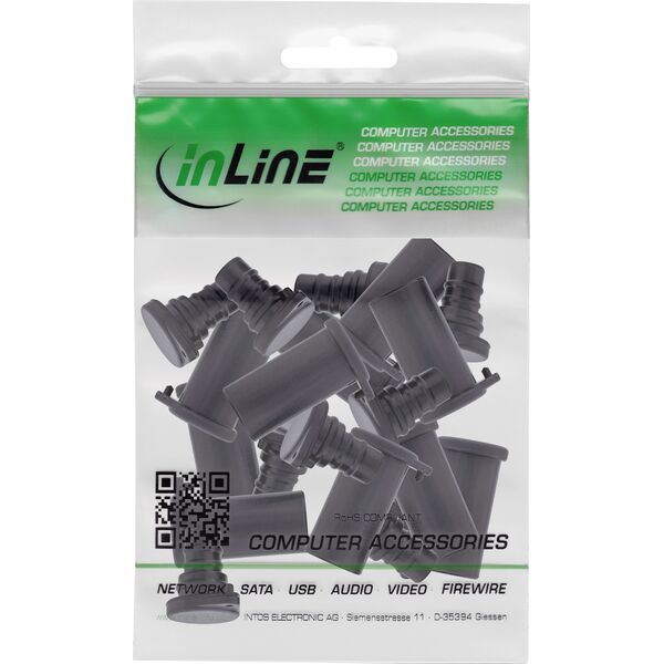 Καλύμματα προστασίας από σκόνη InLine® για συνδέσμους φωτοβολταϊκών ηλιακών, σετ 10 τεμαχίων