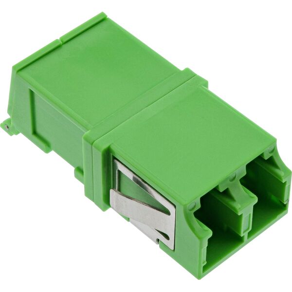 Σύζευξη LWL InLine®, Duplex LC/LC, singlemode, πράσινο, με κλείστρο, κεραμικό περίβλημα