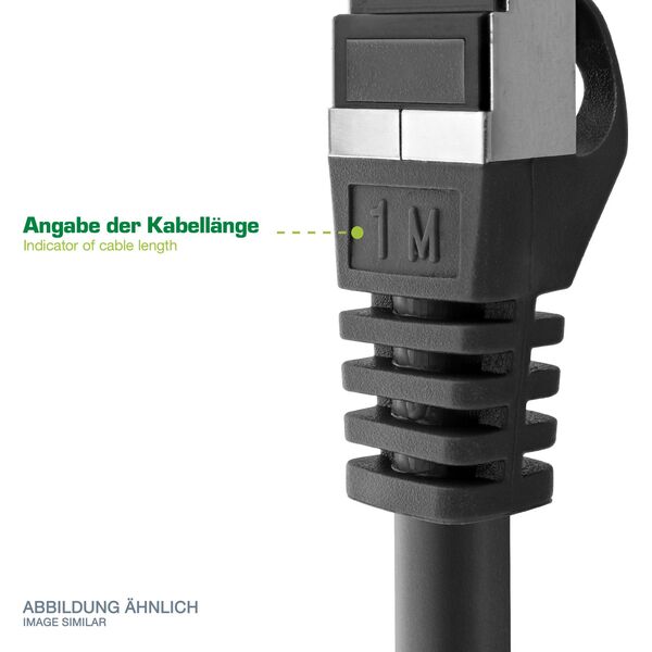 InLine® Καλώδιο Patch, S/FTP (PiMf), Cat.6, 250MHz, PVC, χαλκός, γκρι, 0,3m