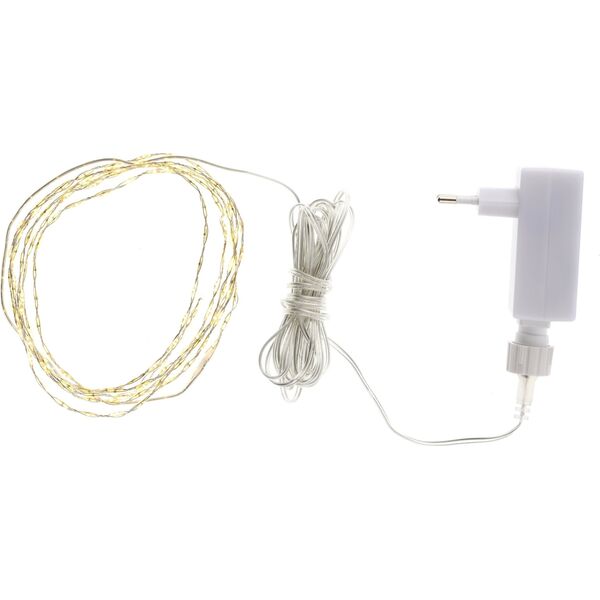 Αλυσίδα διακόσμησης φωτός Sirius Home Kiki, Ασημί, LED, 2.7 W, 4.5 V, 2 m