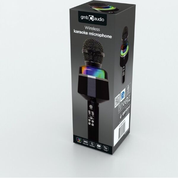 Ασύρματο Μικρόφωνο Καραόκε Gembird | MICBT-01-BK | 3.5mm, Bluetooth | Μαύρο