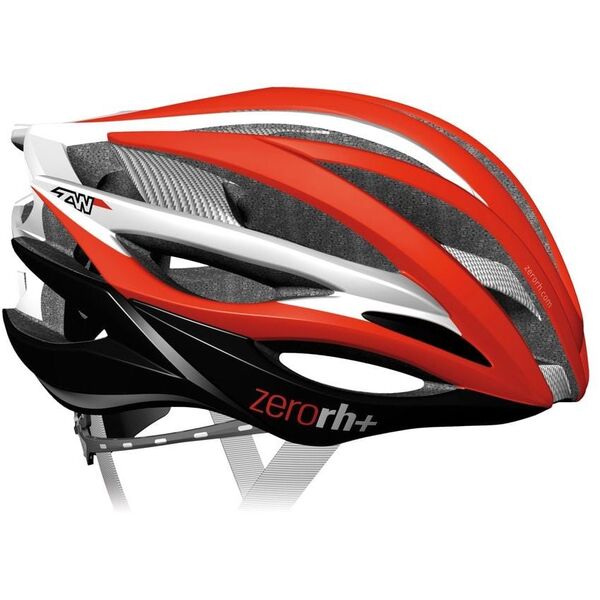 RH+ Kask rowerowy ZW Red-White EHX6050 01 czerwono-biały r. L/XL (58-62)