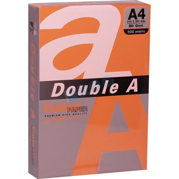 Double A Έγχρωμο χαρτί Double A, 80g, A4, 500 φύλλα, Saffron 13831958 8858740000000
