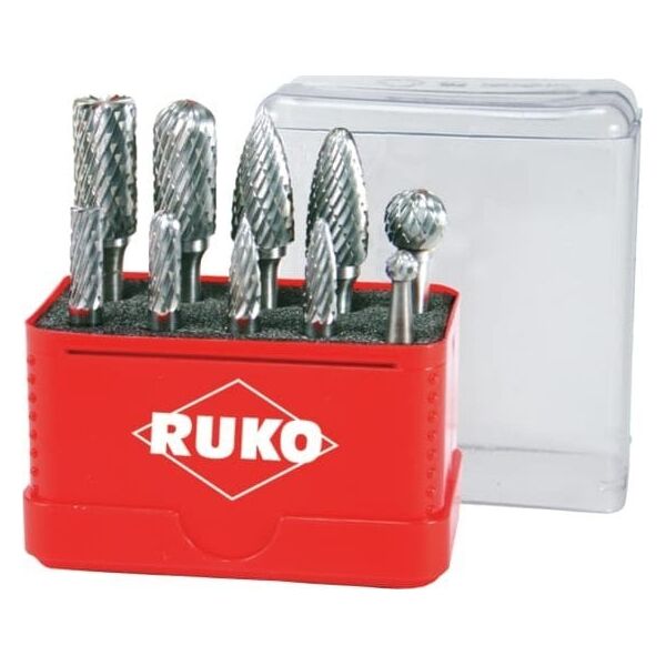 Σετ φρέζας από καρβίδιο 10 τεμαχίων RUKO 14111754 4007140093837
