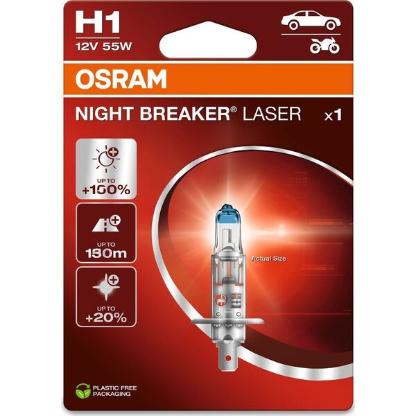 Osram CAR LIGHT 55W 12V P14.5S 10XBLI1 H1