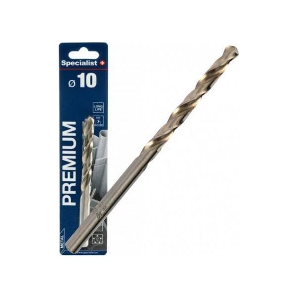 SPECIALIST+ μεταλλικό τρυπάνι PREMIUM, 10 mm